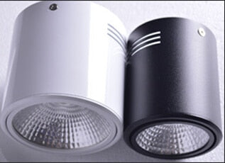 Surface Mounted 12W/18W LED Downlights AC110V/AC220V LED Downlight With White/Cold White/Black/White Housing Colors