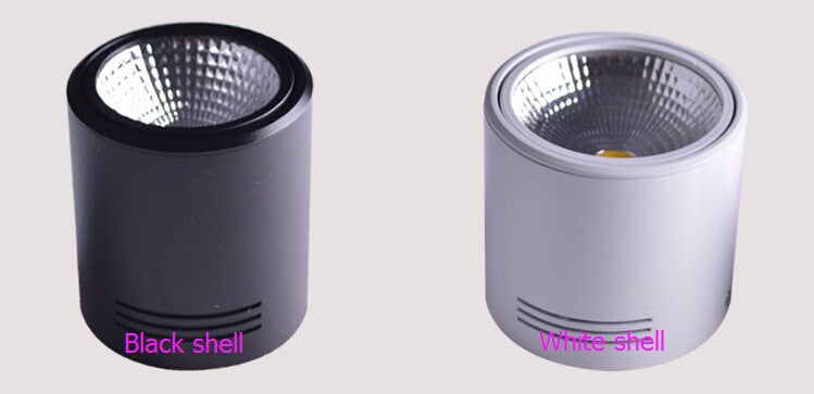 Surface Mounted 12W/18W LED Downlights AC110V/AC220V LED Downlight With White/Cold White/Black/White Housing Colors