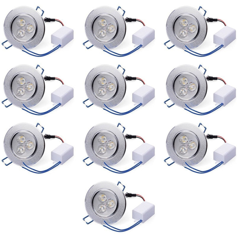 Led Downlights 9W 12W 15W 220V 110V LED Ceiling Downlight Lamps Spot 10pcs/lot Recessed Down light Bulb Home Indoor Lighting