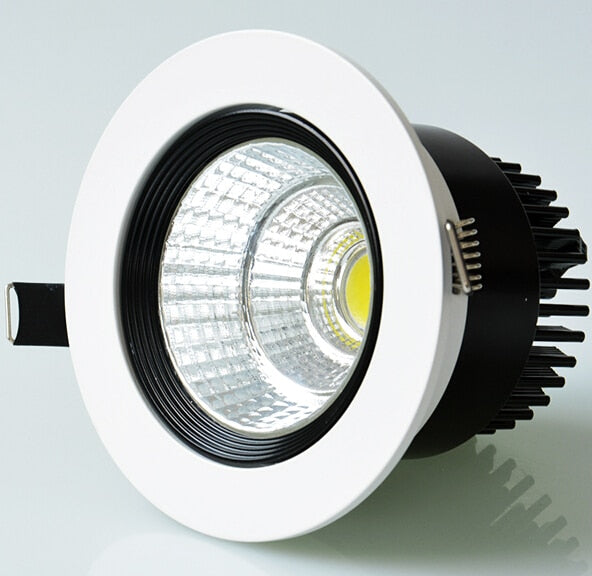LED Downlight 10W/15W/20W/30W COB LED Downlight Dimmable LED Indoor recessed down lamps AC85-265V Warm Cold Natural white