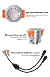 Miboxer 12V 3W Mini Single Color CCT RGB RGBW Dimmable  LED Waterproof Spot Light Cabinet Lamp Wardrobe Showcase  Downlight