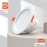 Benexmart Zigbee Tuya LED Dimmable Downlight for Ceiling Round Recessed Lamp Alexa Google Home Work with Homekit via ZMHK-01 Hub