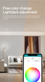 Benexmart Zigbee Tuya LED Dimmable Downlight for Ceiling Round Recessed Lamp Alexa Google Home Work with Homekit via ZMHK-01 Hub