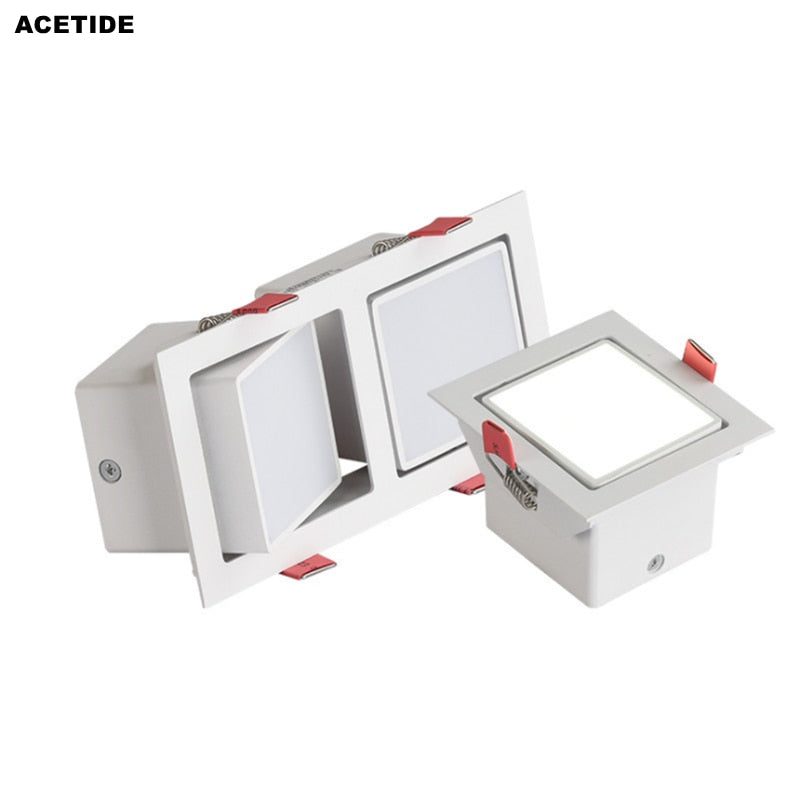 ACETIDE LED Ceiling downlight Angle Adjust 60degree Recessed led Downlight 7W 14W Ceiling Spot Light fixture 3000K--6000K 220V