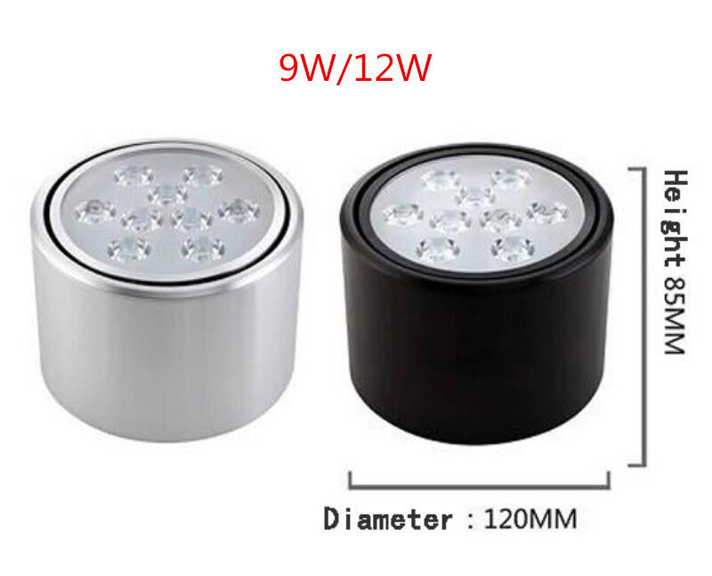 Super LED Downlight Round 3W 5W 7W 9W 12W down lights, exhibition,decorative lighting ceiling Downlight