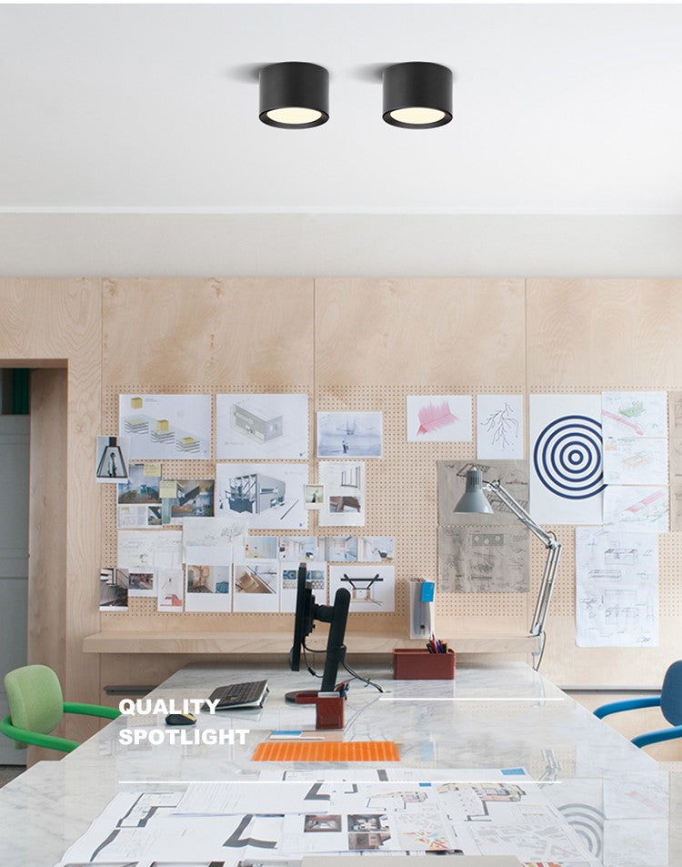 LED Ceiling surface mounted downlight 3W 5W 7W 9W 12W AC86V~220V LED ceiling lamp round ultra-thin spotlight indoor lighting