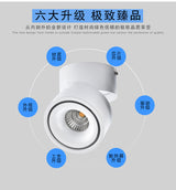 Surface Mounted 15W 20W COB LED Dimmable Adjustable Recessed Ceiling Lamps Indoor Spot Downlights Black/White Body Free Shipping