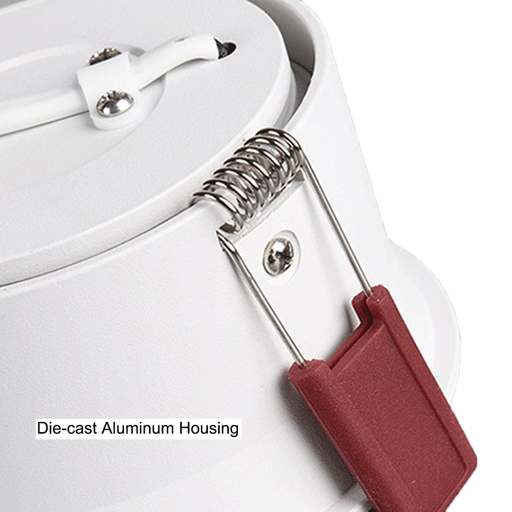 Anti-Glare LED Downlight Recessed 5W 7W 10W LED Spot Light Ceiling Lamp AC85-265V Bedroom Cafe Indoor Decoration LED Light D30