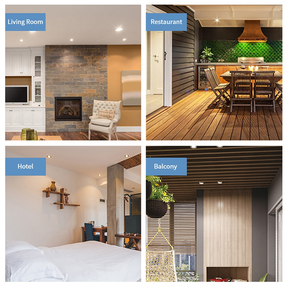 Anti-Glare LED Downlight Recessed 5W 7W 10W LED Spot Light Ceiling Lamp AC85-265V Bedroom Cafe Indoor Decoration LED Light D30