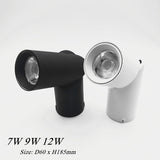 LED Rotating Surface Mounted Downlights 7W 9W 12W COB LED Ceiling Spot Lights AC90-220V LED Wall Lamp Indoor Lighting