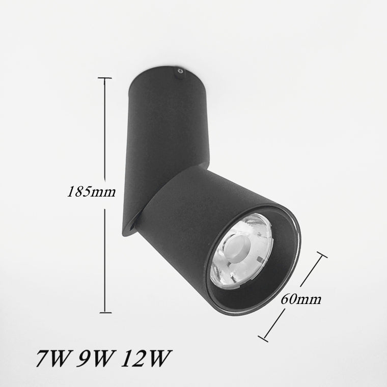 LED Rotating Surface Mounted Downlights 7W 9W 12W COB LED Ceiling Spot Lights AC90-220V LED Wall Lamp Indoor Lighting