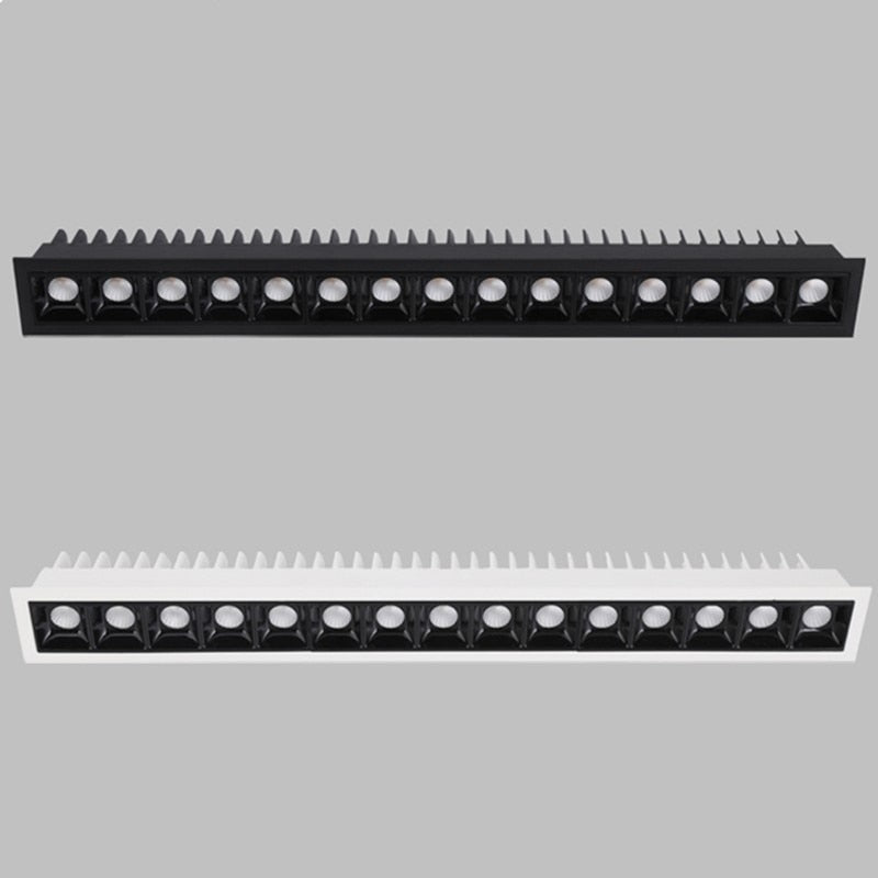 Dimmable LED Downlight Spot Light Indoor Recessed Lighting Linear bar Laser Blade Ceiling Line Lamp 2W/4W/6W/10W/20W/30W 