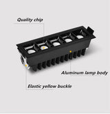 Dimmable LED Downlight Spot Light Indoor Recessed Lighting Linear bar Laser Blade Ceiling Line Lamp 2W/4W/6W/10W/20W/30W 