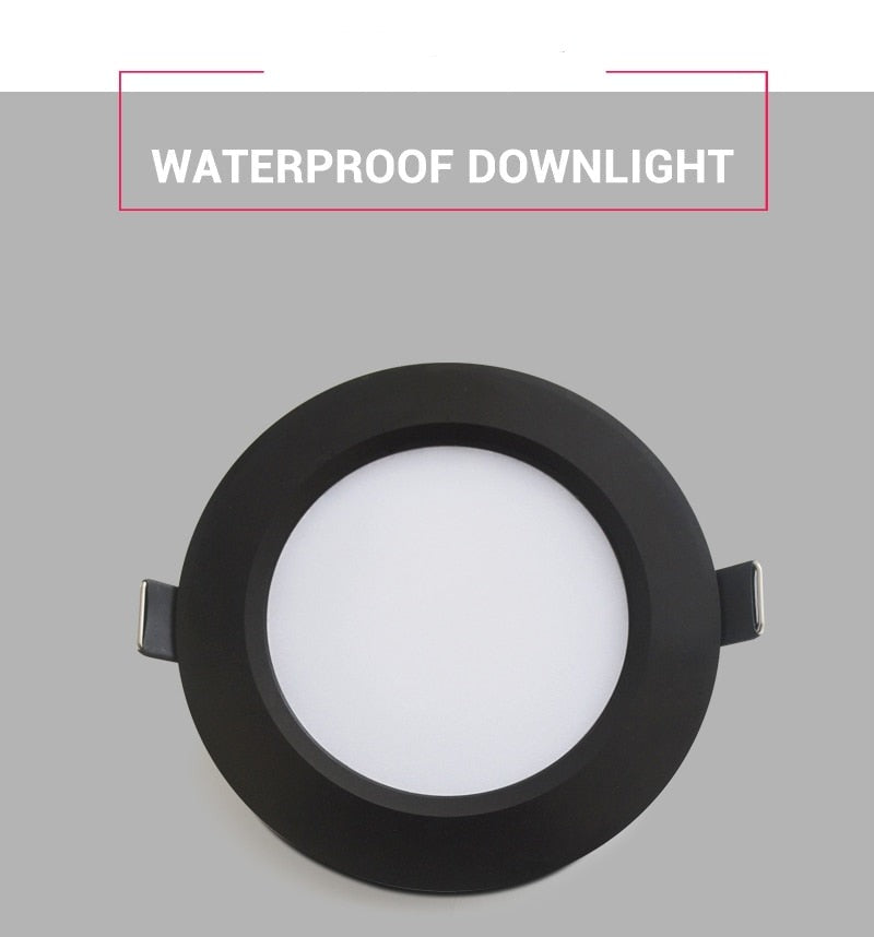 LED Downlight Waterproof IP65 3W 5W 7W 9W 12W 15W Warm Natural Cold White Spot Lamp AC 220V 230V 240V Indoor Lighting