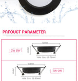 LED Downlight Waterproof IP65 3W 5W 7W 9W 12W 15W Warm Natural Cold White Spot Lamp AC 220V 230V 240V Indoor Lighting
