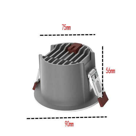 10W COB TRIAC Dimmable LED Downlights COB LED Recessed Ceiling Lamp Warm Cool White LED Spot Light