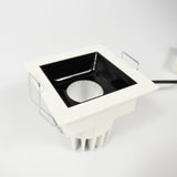 Square Black Anti-dazzling Screen 10W 12W Downlight Spot LED 15 Beam Interior Lighting Perfect for Home Office