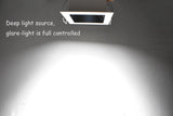 Square Black Anti-dazzling Screen 10W 12W Downlight Spot LED 15 Beam Interior Lighting Perfect for Home Office