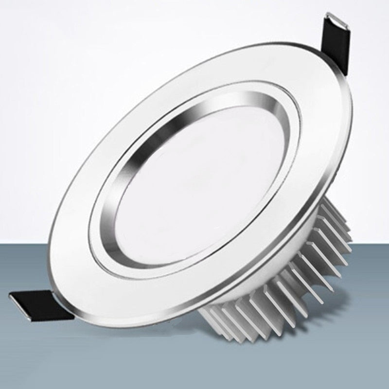 LED Downlight 3W 5W 7W 9W 12W 15W 18W 24W Round Concave Lamp 85V~260V LED Bulb Bedroom Kitchen LED Lights