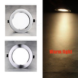 LED Downlight 3W 5W 7W 9W 12W 15W 18W 24W Round Concave Lamp 85V~260V LED Bulb Bedroom Kitchen LED Lights