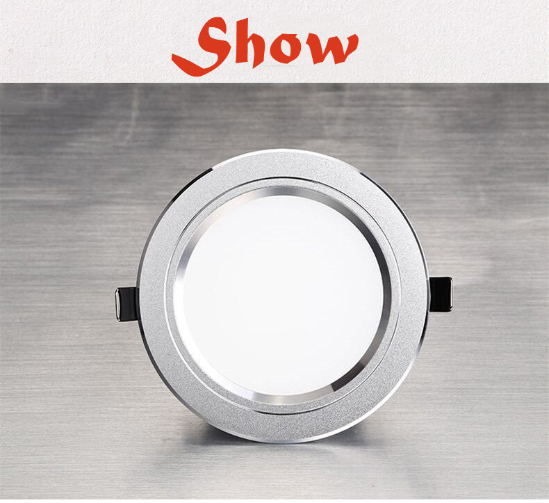 LED Downlight 3W 5W 7W 9W 12W 15W 18W 24W Round Concave Lamp 85V~260V LED Bulb Bedroom Kitchen LED Lights