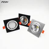 Square Recessed Dimmable COB LED Downlights 7W 9W 12W LED Ceiling Spot Lights AC85-265V LED Ceiling Lamps Indoor Lighting