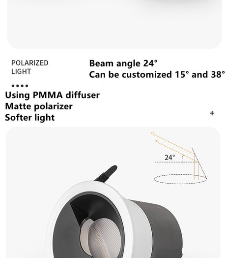 Dimmable COB LED Downlight 7W 9W AC85-265V Ceiling Spot Lights 12W 15W Natural White For Bedroom / Shop / Restaurant /Hotel