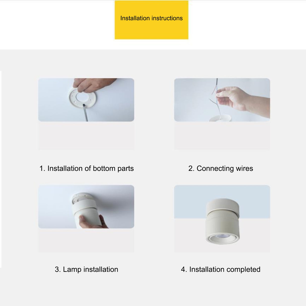 LED White Ceiling Lamp Aluminum  Adjustable 220V AC 360° Degrees Nordic Spot Light Living Room Foyer Indoor Lighting Downlights