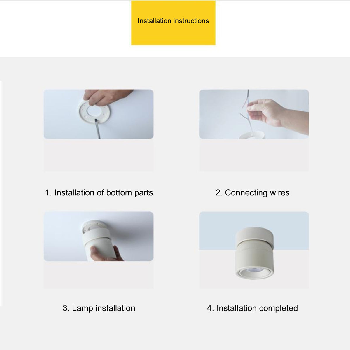 LED White Ceiling Lamp Aluminum  Adjustable 220V AC 360° Degrees Nordic Spot Light Living Room Foyer Indoor Lighting Downlights