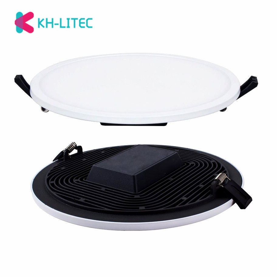 KHLITEC 2 PACK Downlight LED 8W 16W 22W 30W Round Recessed Surface Mounted LED Panel 85-265V For Living Room Bedroom Kitchen