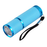 LED Flashlight UV Lamp Portable for Nail Gel Fast Dryer Cure 4 Colors Nail Dryer Mini LED Downlights Makeup Tools 12w 8.7* 2.6cm