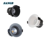 Dimmable COB downlight super bright embedded luminous LED spotlight home interior lighting AC220V anti-glare ceiling light