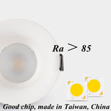 Dimmable COB downlight super bright embedded luminous LED spotlight home interior lighting AC220V anti-glare ceiling light