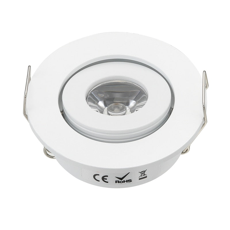 LED Downlight 10pcs/lot Jewelry Show Case Cabinet Spot Lamp White MINI LED Downlight 3W