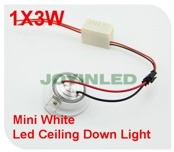 LED Downlight 10pcs/lot Jewelry Show Case Cabinet Spot Lamp White MINI LED Downlight 3W
