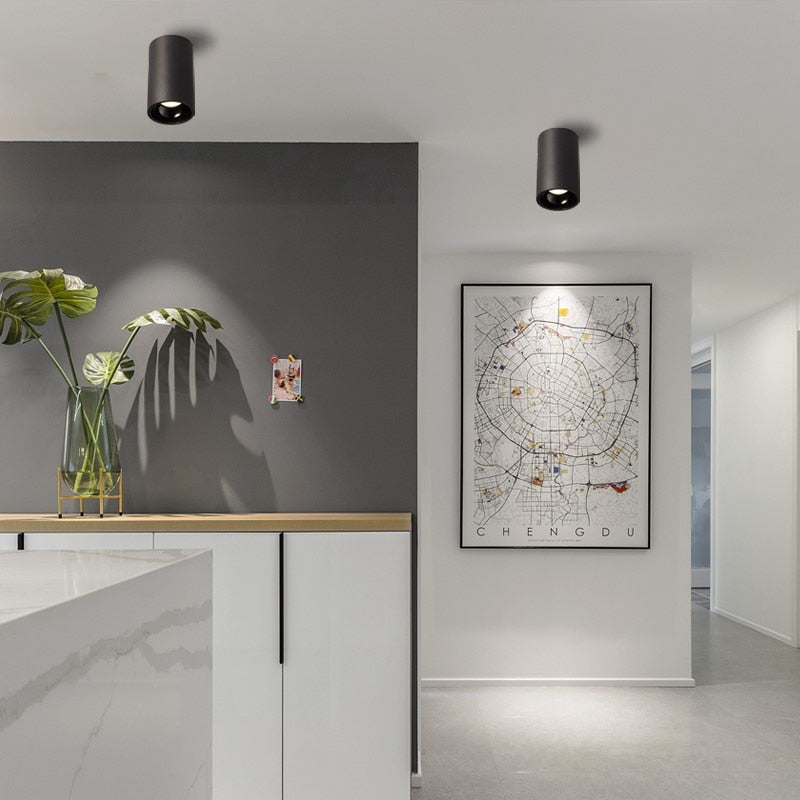 Round Dimmable Surface Mounted LED Downlights 7W 9W 12W 15W 18W COB LED Ceiling Spot Lights AC110-220V LED Lamp Indoor Lighting