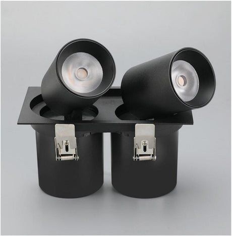 360° rotating flexible COB LED downlight, 9W 12W 18W LED ceiling spotlight, AC85~265V, indoor lighting LED light