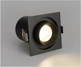 360° rotating flexible COB LED downlight, 9W 12W 18W LED ceiling spotlight, AC85~265V, indoor lighting LED light