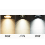 Dimmable Folding Rotating Anti Glare LED Downlights Epistar Chip 10W 15W COB Recessed Ceiling Lamps Spot Lights AC85-265V