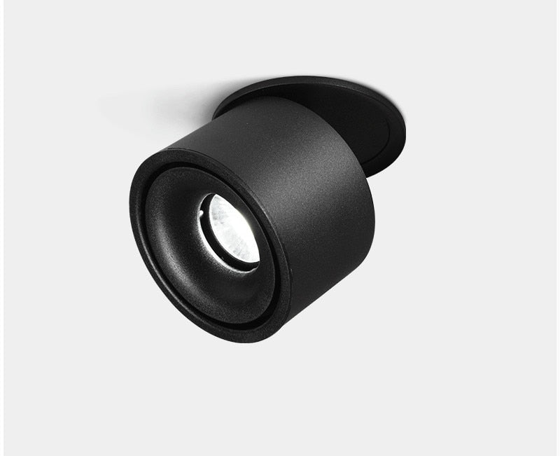 Dimmable Folding Rotating Anti Glare LED Downlights Epistar Chip 10W 15W COB Recessed Ceiling Lamps Spot Lights AC85-265V