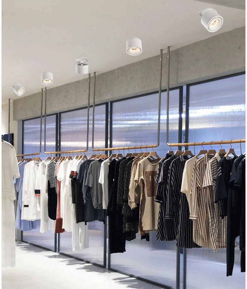 Dimmable Folding Rotating Anti Glare LED Downlights Epistar Chip 10W 15W COB Recessed Ceiling Lamps Spot Lights AC85-265V