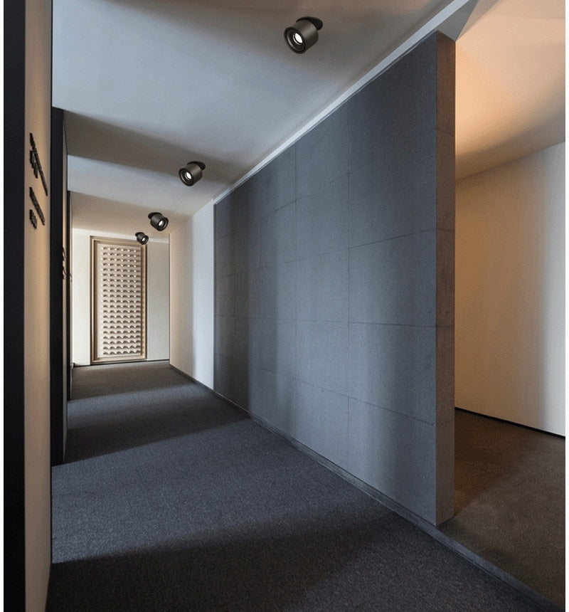 Dimmable Folding Rotating Anti Glare LED Downlights Epistar Chip 10W 15W COB Recessed Ceiling Lamps Spot Lights AC85-265V