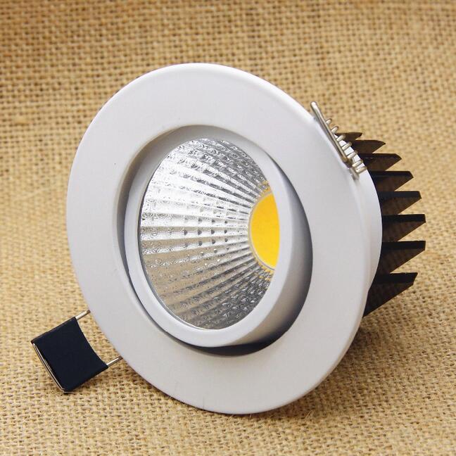 The new Super Bright Recessed LED Dimmable Downlight COB 5W 7W 9W 12W LED Spot light LED decoration Ceiling Lamp AC 110V 220V
