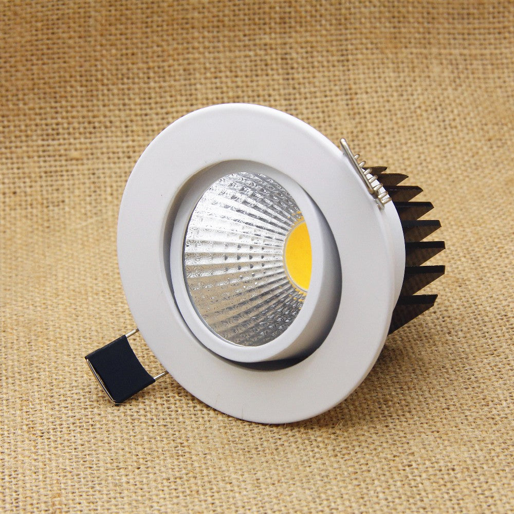 The new Super Bright Recessed LED Dimmable Downlight COB 5W 7W 9W 12W LED Spot light LED decoration Ceiling Lamp AC 110V 220V