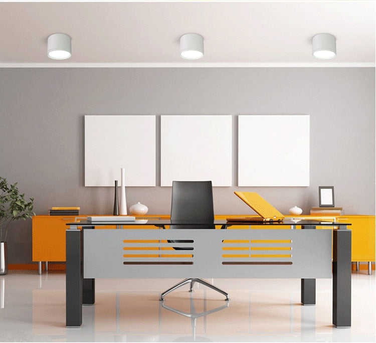 Surface Mounted Ceiling Downlight SMD5730 5W 7W 12W 18W AC85-265V lamp COB Led downlights Ceiling Spot light +led driver