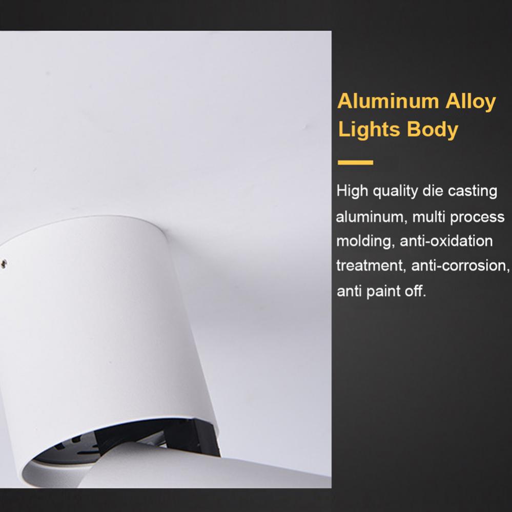 Downlight AC85-265V Folding Rotation LED Downlight Ceiling Spot Lights LED Wall Lamp for Indoor Lighting