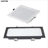 Panel Embedded LED Downlight 12W 18W 24W  Square LED Spotlight LED Ceiling Light AC110V 220V