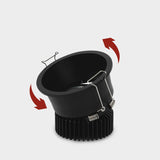 Narrow Border Anti-glare Dimmable Recessed COB LED Downlights AC85-265V 9W 12W 15W 20W LED Ceiling Lamps Hotel Villa Lighting