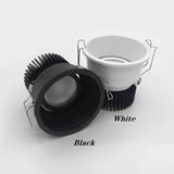 Narrow Border Anti-glare Dimmable Recessed COB LED Downlights AC85-265V 9W 12W 15W 20W LED Ceiling Lamps Hotel Villa Lighting