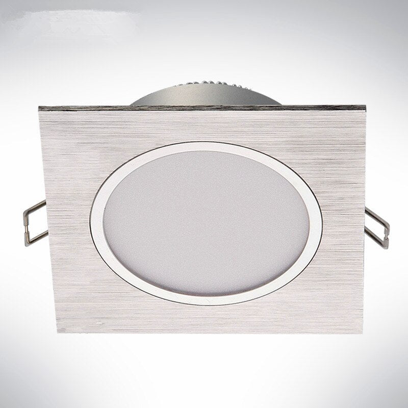 LED Square Downlights 5W 10W Dimmable AC85-265V Brush LED Ceiling Lamp DownLight for Kitchen/Home/Office Indoor Lighting